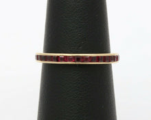 Load image into Gallery viewer, Vintage 14K Yellow Gold Ruby Eternity Band