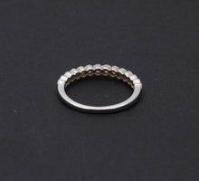 Load image into Gallery viewer, Vintage Diamonds 14K White Gold Wedding Band Stacking Ring