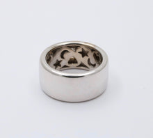 Load image into Gallery viewer, Funky 18K Gold Step Cut Baguette Diamond Wide Cigar Band, Stacking Ring.