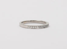 Load image into Gallery viewer, Vintage Diamonds Platinum Stacking Wedding Band