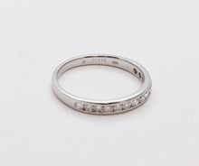 Load image into Gallery viewer, Vintage Ladies Diamonds Platinum Wedding Band Stacking Ring