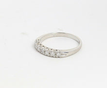 Load image into Gallery viewer, Vintage Platinum Diamond Wedding Band