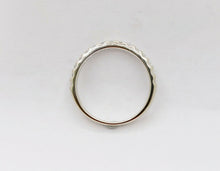 Load image into Gallery viewer, Vintage Ladies Wedding Band Diamonds 14K White Gold