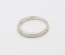 Load image into Gallery viewer, Vintage Ladies Wedding Band Diamonds 14K White Gold