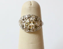 Load image into Gallery viewer, Art Deco Engagement Diamonds Platinum Ring