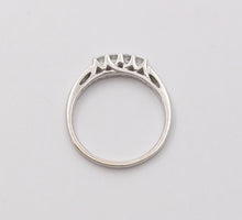 Load image into Gallery viewer, Classic Tolkowsky Diamond 14K White Gold Ring Band, Wedding Band.