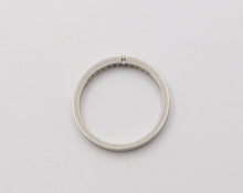 Load image into Gallery viewer, Vintage Diamonds Platinum Stacking Wedding Band
