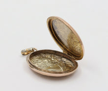 Load image into Gallery viewer, Victorian 10K Yellow Gold Diamond Memorial Locket