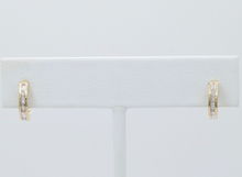 Load image into Gallery viewer, Minimize Diamond 10K Yellow Gold Small Huggies Earrings
