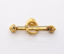 Load image into Gallery viewer, Victorian Etruscan Revival 14K Yellow Gold Brooch Pin