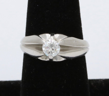Load image into Gallery viewer, Antique Art Deco Platinum diamond ring Band, Engagement ring