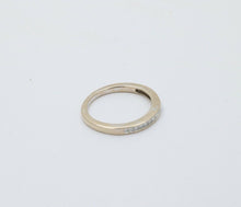 Load image into Gallery viewer, Vintage 14K White Gold Half Eternity DIamond Ring Band