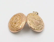 Load image into Gallery viewer, Victorian 10K Yellow Gold Diamond Memorial Locket