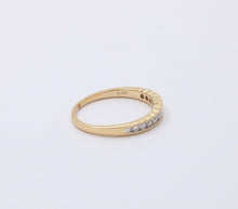 Load image into Gallery viewer, Vintage Diamonds 14K Yellow Gold Wedding Stacking Band Ring