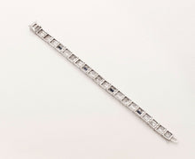 Load image into Gallery viewer, Art Deco Ladies Bracelet Diamonds Blue Sapphires 14K White Gold