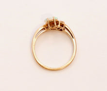 Load image into Gallery viewer, Vintage Ladies Opal Diamonds 14K Yellow Gold Ring