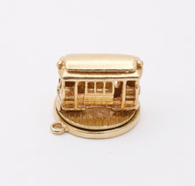 Load image into Gallery viewer, Vintage 14K Yellow Gold Movable Trolley Train Charm