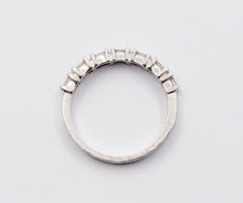 Load image into Gallery viewer, Vintage Ladies Wedding Band Baguette Diamonds Platinum Ring