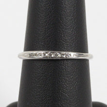 Load image into Gallery viewer, Vintage Platinum Diamond Wedding Band