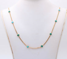Load image into Gallery viewer, Long Vintage 14k Yellow Gold Chain Necklace, Vintage Curb Link, Guard Lorgnette