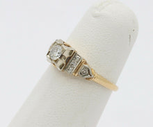 Load image into Gallery viewer, Vintage 14K Yellow Gold Diamond Engagement Ring