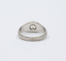 Load image into Gallery viewer, Antique Art Deco Platinum diamond ring Band, Engagement ring