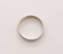 Load image into Gallery viewer, Vintage Ladies Filagree 13K White Gold Wedding Band