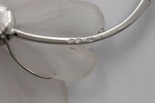 Load image into Gallery viewer, Vintage 18K White Gold Diamond Crystal Flower Brooch