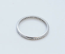 Load image into Gallery viewer, Art Deco Ladies Old Miner Cut Diamonds Platinum Eternity Wedding Band