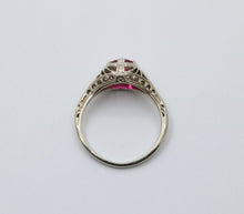 Load image into Gallery viewer, Art Deco 18K White Gold Filigree Ring Band, Engagement Ring