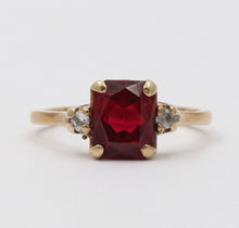 Load image into Gallery viewer, Victorian Ruby Diamonds 10K Rose Gold Ring