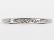 Load image into Gallery viewer, Vintage Platinum Diamond Wedding Band