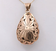 Load image into Gallery viewer, Vintage 14K Rose Gold Pear Shape Smoky Topaz  Pendant , Necklace