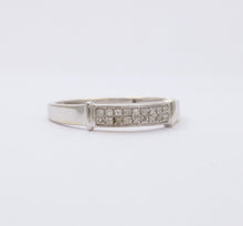 Load image into Gallery viewer, Vintage Diamond 14K White Gold Ring Band, Wedding Band