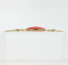 Load image into Gallery viewer, Vintage 14K Yellow Gold Agate Diamond Necklace