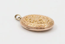 Load image into Gallery viewer, Victorian 10K Yellow Gold Diamond Memorial Locket