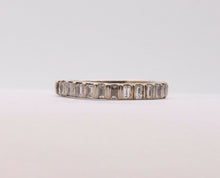 Load image into Gallery viewer, Vintage Ladies Diamonds 14K White Gold Wedding Band Stacking Ring