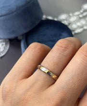 Load image into Gallery viewer, Geneva Two-tone Platinum & 18K Yellow Gold Striped Stacking Band