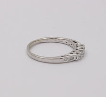 Load image into Gallery viewer, Classic Tolkowsky Diamond 14K White Gold Ring Band, Wedding Band.