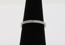 Load image into Gallery viewer, Vintage Diamonds Platinum Stacking Wedding Band