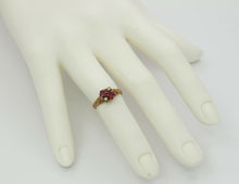 Load image into Gallery viewer, Victorian 14K Rose Gold Seed Pearl Ruby Promise Ring