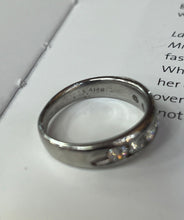 Load image into Gallery viewer, Classic Platinum Six Diamond Half Eternity Band.