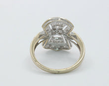 Load image into Gallery viewer, Vintage Ladies Art Deco 14K White Gold Diamonds Reproduction Ring