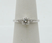 Load image into Gallery viewer, Art Deco Diamond 14K White Gold Engagement Ring
