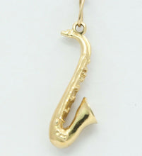 Load image into Gallery viewer, Vintage 14K Yellow Gold Saxophone Charm