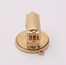 Load image into Gallery viewer, Vintage 14K Yellow Gold Movable Trolley Train Charm
