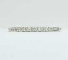 Load image into Gallery viewer, Art Deco Platinum 14K Yellow Gold Diamond Bar Pin