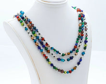 Load image into Gallery viewer, Vintage Art Glass Doubling Necklace