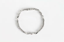 Load image into Gallery viewer, Vintage Ladies Diamonds Rubies 14K White Gold Bracelet