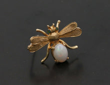 Load image into Gallery viewer, Vintage 14K Yellow Gold Opal Bee Brooch